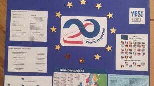 Plakat na konkurs na temat Unii europejskiej - Maja Krzak