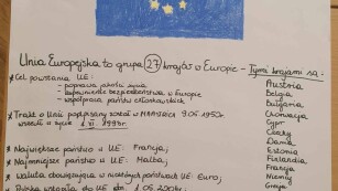 Plakat na konkurs na temat Unii europejskiej - Diana Kotowska
